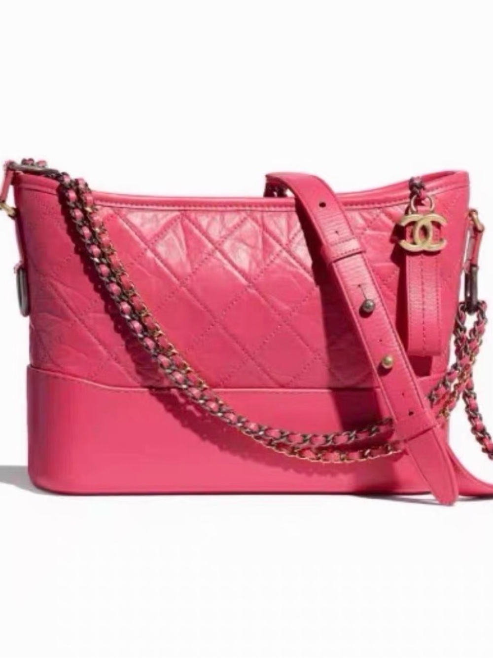 CHANEL Gabrielle Medium Hobo Bag Pink